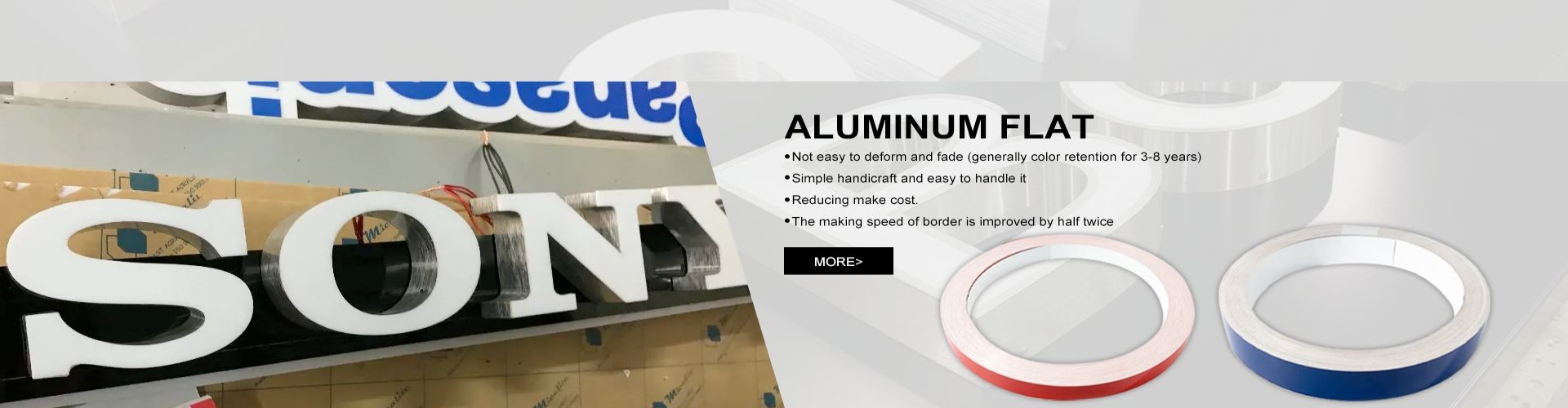 qualidade Capuz de acabamento de alumínio para carta de canal fábrica
