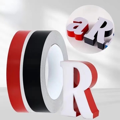 PVDF revestido Alumínio Trim Cap Para Carta de Canal Largura 20mm-1400mm