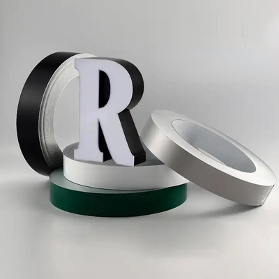 6cm Larga Carta Trim Cap Revestido de Alumínio Canal Carta Trim