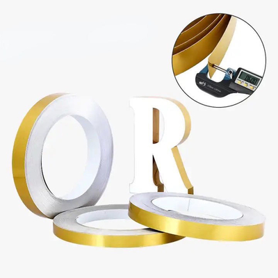 Revestido com 0,6 mm de rolos de tampa de corte de canal de corte para sinalização preto