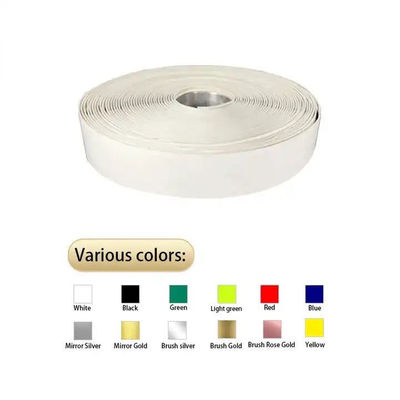 Mão curvando Alumínio Trim Cap 0.33mm Espelho Prata Canal Carta Trim Cap