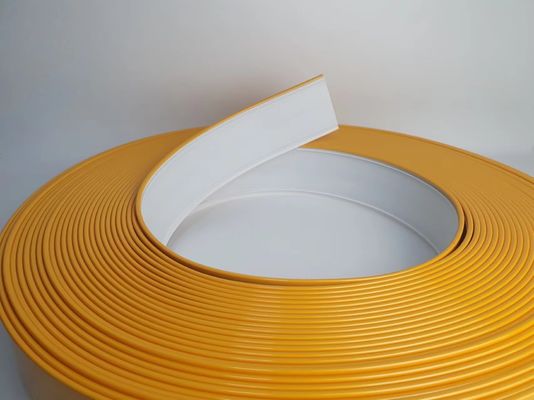 Carta de canal de alumínio com tampa de corte com largura de 70 mm em amarelo Carta de canal de alumínio