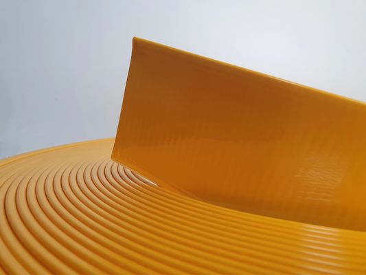 Carta de canal de alumínio com tampa de corte com largura de 70 mm em amarelo Carta de canal de alumínio