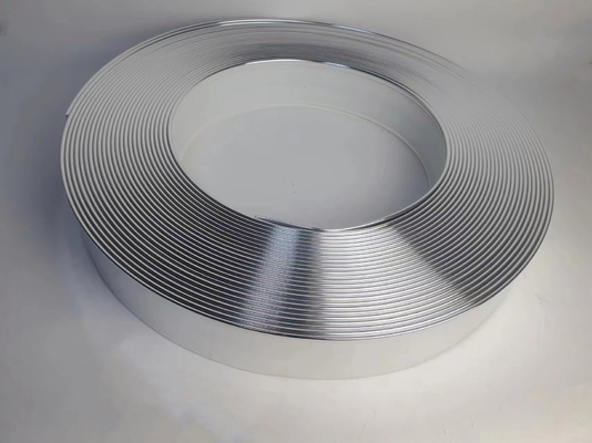 Mão de dobra de alumínio Trim Cap Materiais de prata de alumínio liga bobina de canal letra Trim Cap