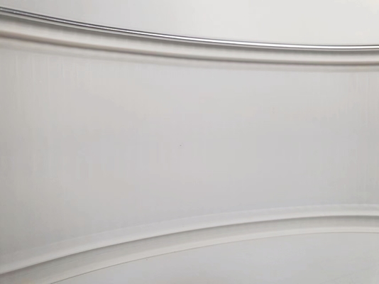 Mão de dobra de alumínio Trim Cap Materiais de prata de alumínio liga bobina de canal letra Trim Cap