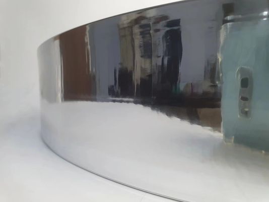 Alta dureza de alumínio Alumínio Trim Cap com espelho acabamento de prata e alumínio liga bobina