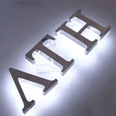 Outdoor Store Letter Sign Led Acrílico Custom Sign Iluminado Canais Letras