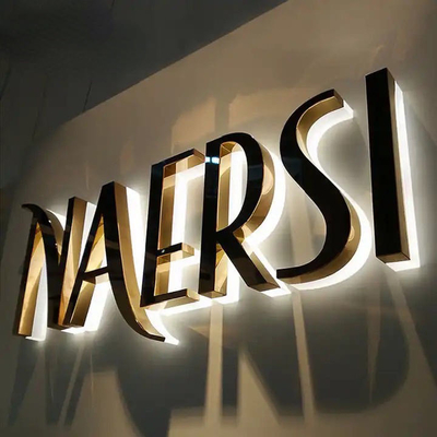 Alumínio LED sinal de canal sinalização desenhos personalizados backlit letras de canal
